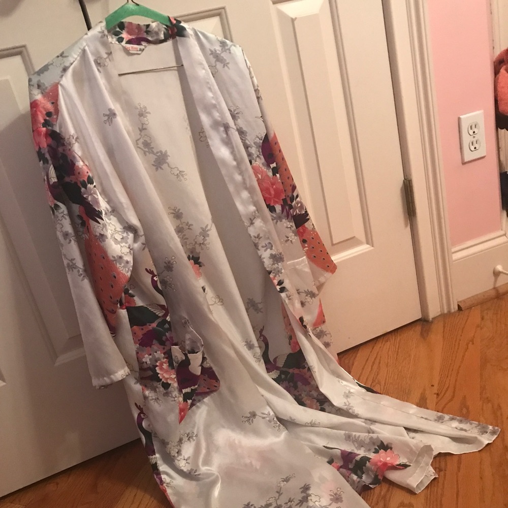 Silk Asian inspired robe